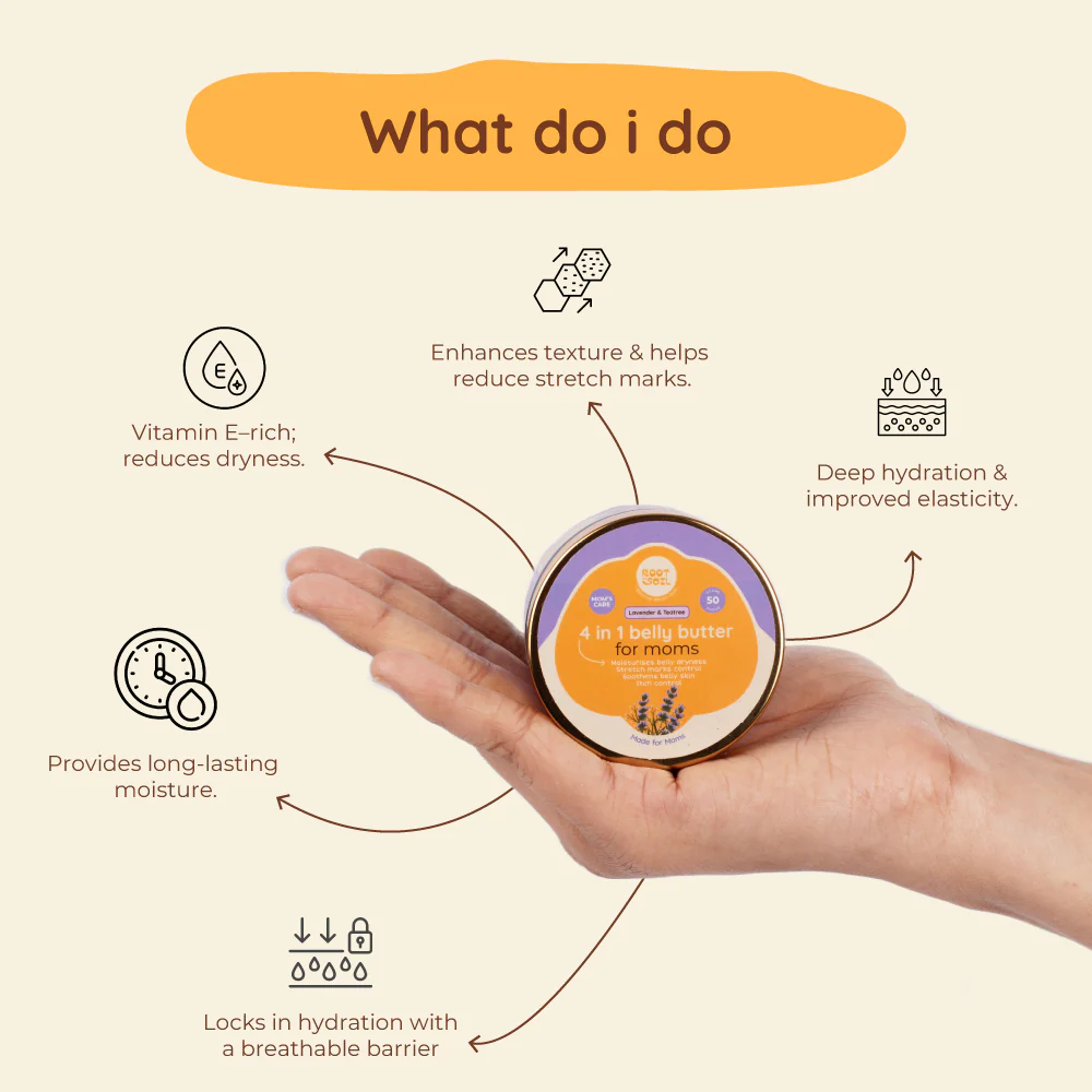 Soothening Belly Butter (4 In 1) | Stretch Mark Control & Soothens Belly Itchiness | 50 g - Image 3