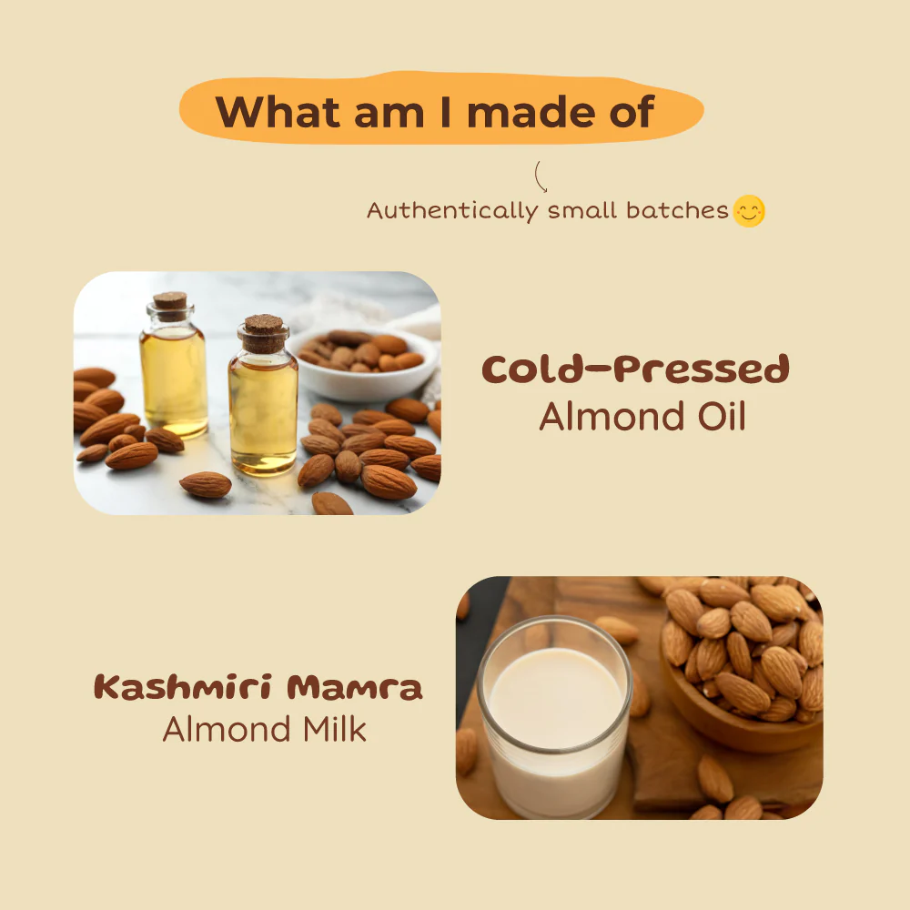 Almond Milk Daily Moisturizing Lotion for Babies | Prevents & Solves Dry Skin | 0+ m - Image 3