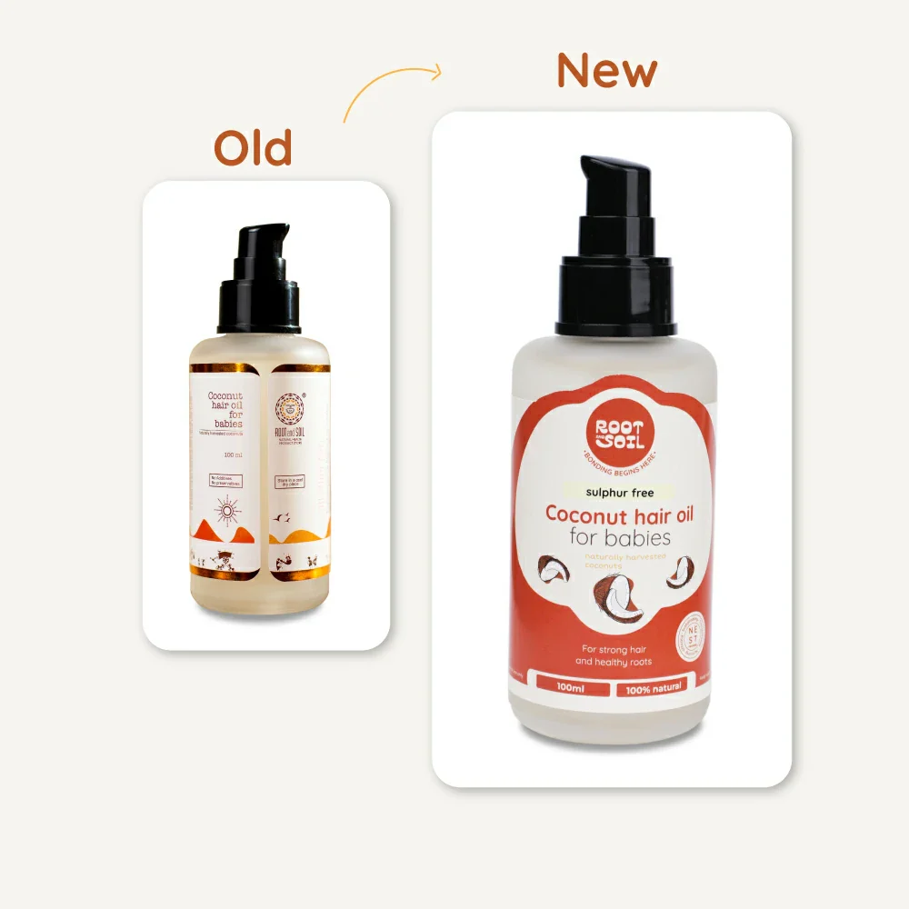 Baby Natural Coconut Hair Oil for Hair Growth, Cradle Cap & Dry Scalp Relief | Cold Pressed  | 0+ m - Image 6