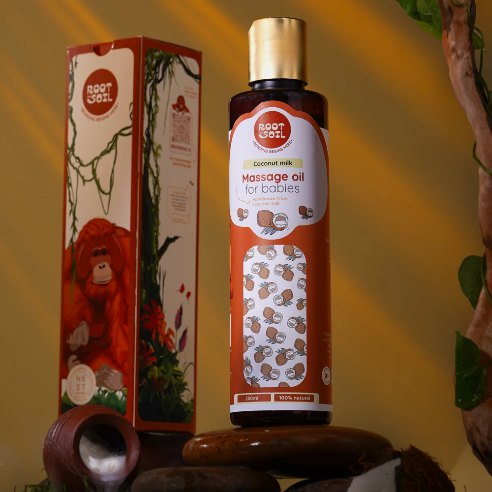 Coconut Milk Baby Massage Oil (Classic) | Soothens and rejuvenates skin | 0+ m - Image 11