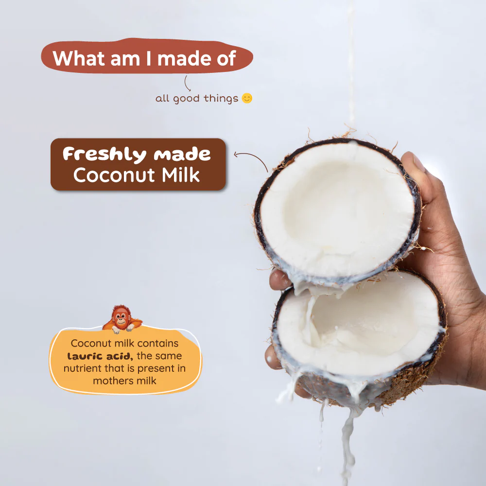 Coconut Milk Baby Massage Oil (Classic) | Soothens and rejuvenates skin | 0+ m - Image 3
