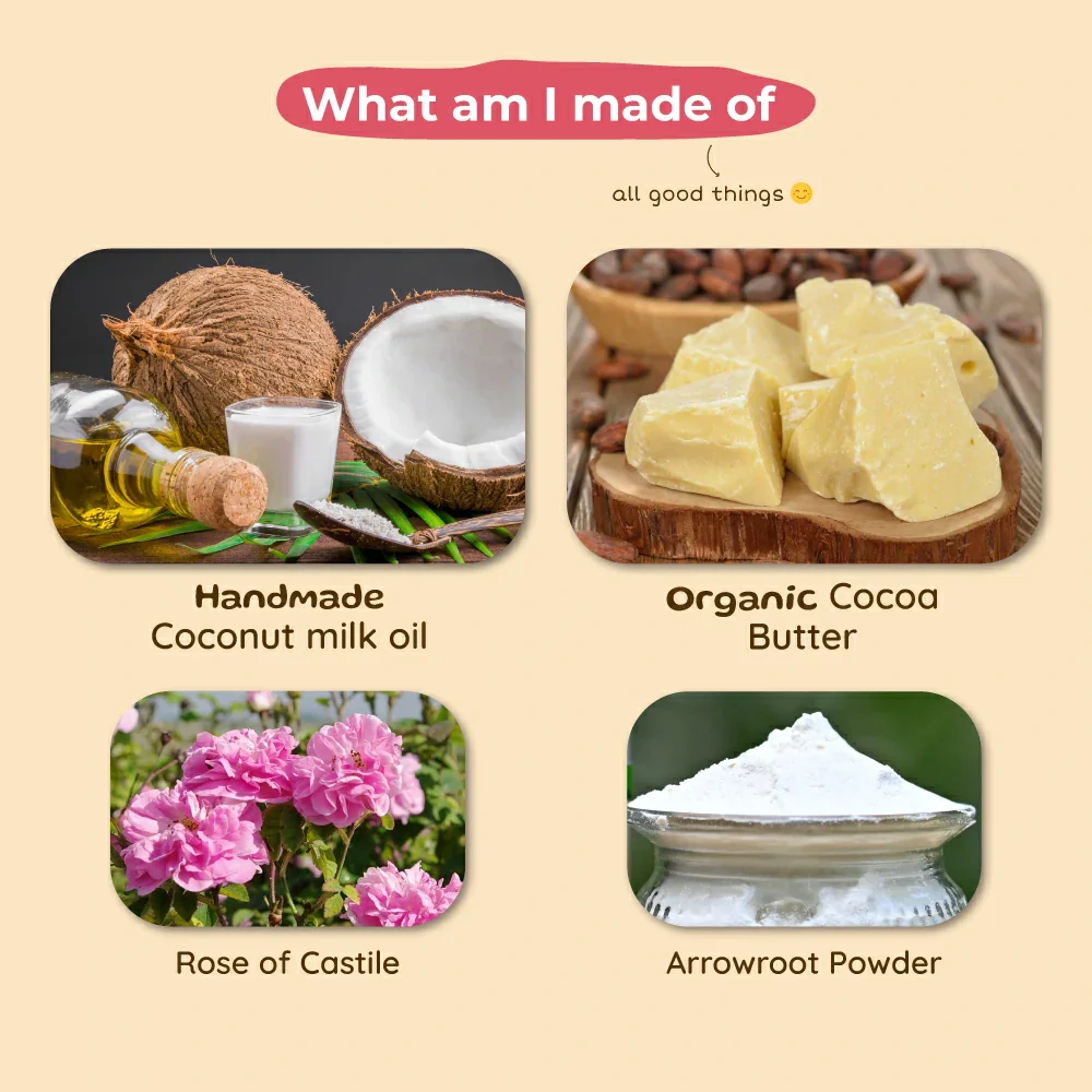Rose of Castile Face Cream | Butter based for Deep Moisturization | 0+ m | 45 g - Image 3