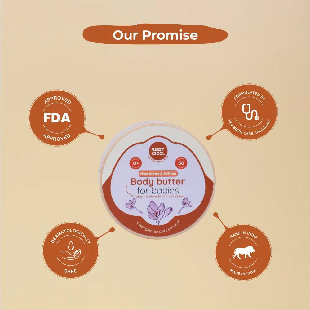 Baby Body Butter With Saffron | Butter based for Deep Hydration & Glow | 0+ m - Image 8