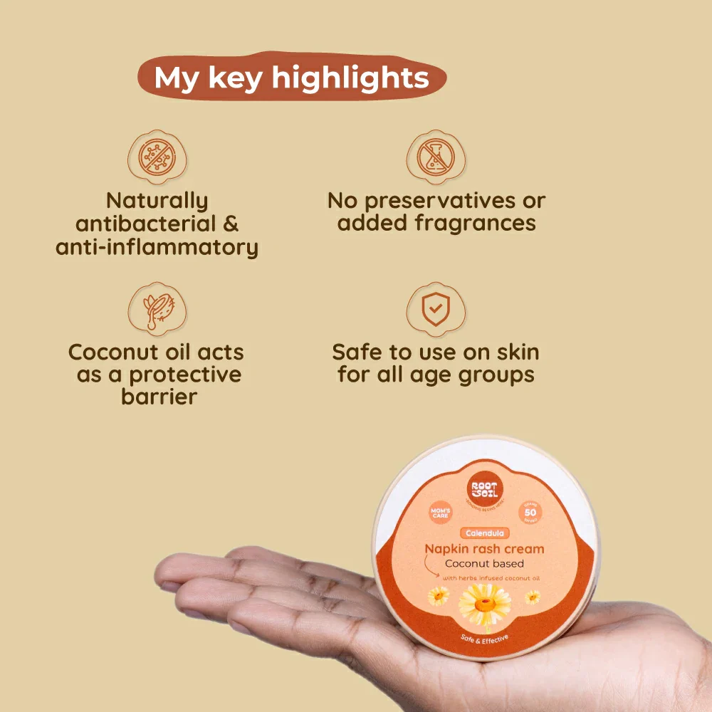 Napkin Rash Coconut Balm for Moms |Safe & effective for Napkin rashes | 50 g - Image 4