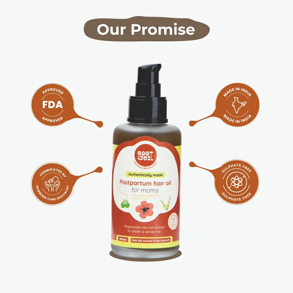 Postpartum Hair Oil For Moms | Hairfall Control & Hair Growth Support | 100 ml - Image 7